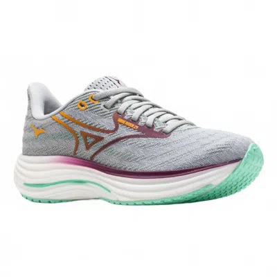 Mizuno Women's Wave Rider Twenty Nine Sneaker In Harbor Mist-dark Purple In Multi