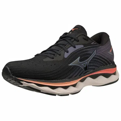 Mizuno Women's Wave Sky 6 Running Shoe In Black