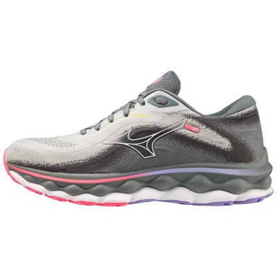 Mizuno Women's Wave Sky 7 Running Shoe In Pearl Blue/white In Multi