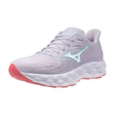 Mizuno Women's Wave Sky 8 Running Shoe In Thistle/white In Gray