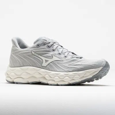 MIZUNO WOMEN'S WAVE SKY EIGHT SNEAKER IN HARBOR MIST SNOW WHITE