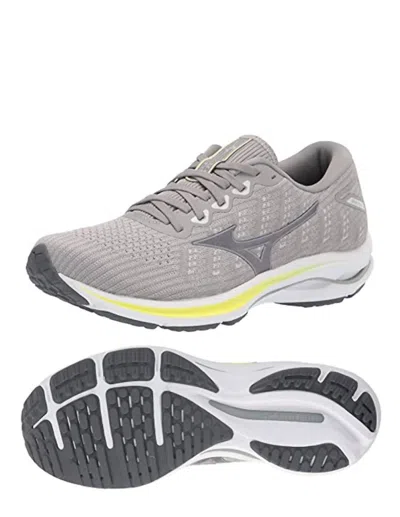 Mizuno Women's Waveknit 25 Running Shoes In Harbor Mist/silver In Grey