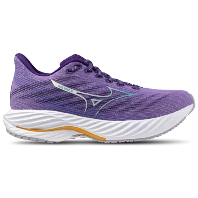 Mizuno Womens  Wave Rider 28 In Pasly Purple/ceramic