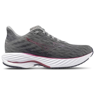 Mizuno Womens  Wave Rider 28 In Ultimate Grey/cosmo Charm