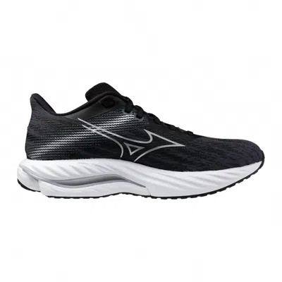 Mizuno Womens Wave Inspire 21 Shoes In Black-silver In Multi