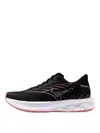 Mizuno Low Top Sneakers With Mesh Upper And Rubber Outsole In Black