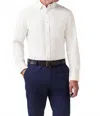 Mizzen + Main Bateman Dress Shirt Trim In White Twill In White