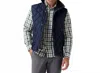 Mizzen + Main Belmont Quilted Vest In Navy In Blue