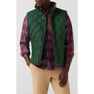 Mizzen + Main Mizzen+main Belmont Quilted Water Resistant Recycled Polyester Vest In Multi