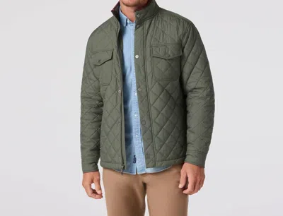 Mizzen + Main Brentwood Quilted Jacket In Olive In Green
