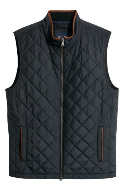 Mizzen + Main Mizzen+main Brentwood Quilted Vest In Black