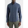Mizzen + Main Mizzen+main City Flannel Trim Fit Button-down Shirt In Blue