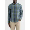 Mizzen + Main Mizzen+main City Trim Fit Plaid Stretch Flannel Button-down Shirt In Multi
