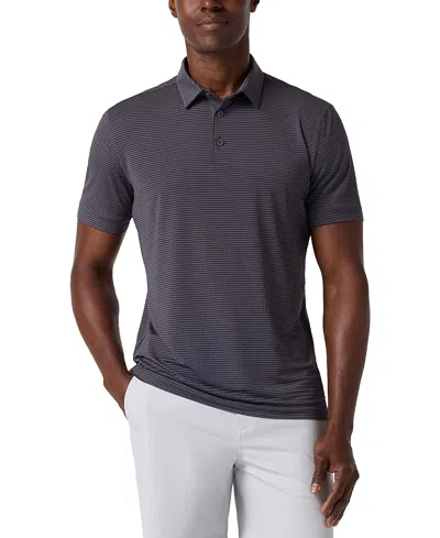 Mizzen + Main Mizzen+main Copa Short Sleeve Polo Black In Purple