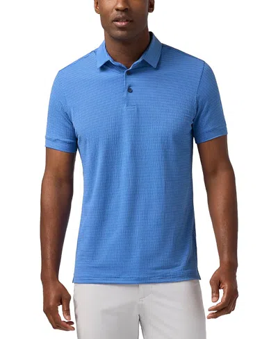 Mizzen + Main Mizzen+main Copa Short Sleeve Trim Fit Polo Shirt In Blue