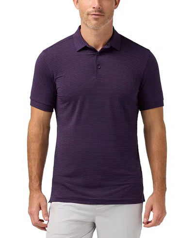 Mizzen + Main Mizzen+main Copa Short Sleeve Trim Fit Polo Shirt In Purple