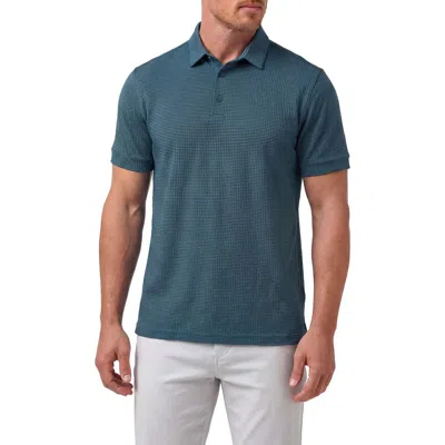 Mizzen + Main Mizzen+main Copa Trim Fit Performance Polo In Blue