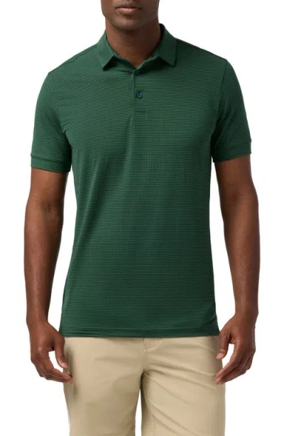 Mizzen + Main Mizzen+main Copa Trim Fit Performance Polo In Blue