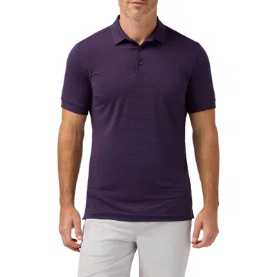 Mizzen + Main Mizzen+main Copa Trim Fit Performance Polo In Purple