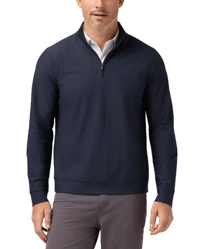 Mizzen + Main Mizzen+main Easton Quarter Zip Sweater In Blue