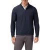 Mizzen + Main Mizzen+main Easton Textured Performance Quarter Zip Pullover In Blue