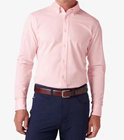 Mizzen + Main Ellis Oxford Button Down Shirt In Light Pastel Pink In Multi
