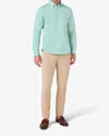 Mizzen + Main Ellis Oxford Button Down Shirt In Nile Blue Solid In Multi