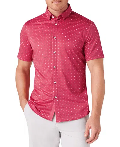 Mizzen + Main Mizzen+main Halyard Short Sleeve Dress Shirt In Brown