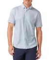Mizzen + Main Mizzen+main Halyard Short Sleeve Dress Shirt In Blue
