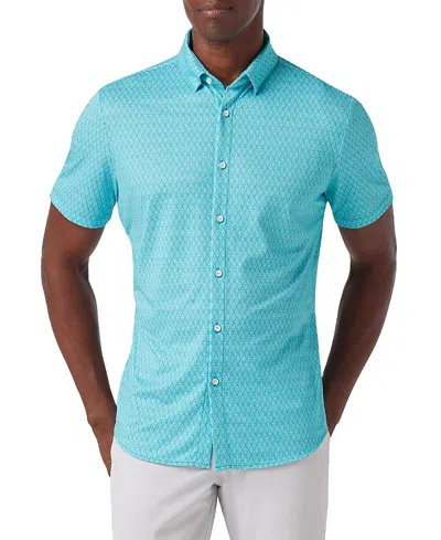 Mizzen + Main Mizzen+main Halyard Short Sleeve Dress Shirt In Blue