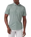 Mizzen + Main Mizzen+main Halyard Short Sleeve Dress Shirt In Green
