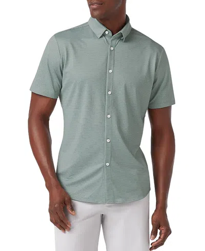 Mizzen + Main Mizzen+main Halyard Short Sleeve Dress Shirt In Green