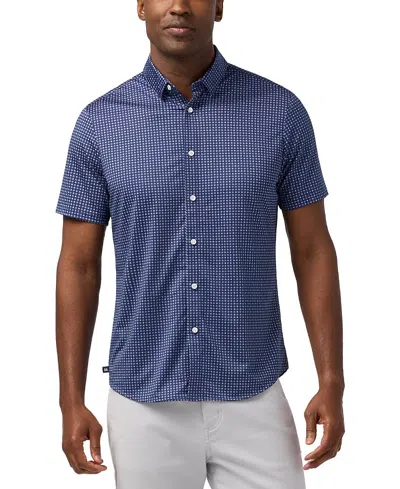 Mizzen + Main Mizzen+main Halyard Short Sleeve Dress Shirt In Blue