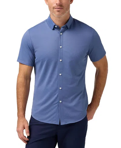 Mizzen + Main Mizzen+main Halyard Short Sleeve Dress Shirt In Blue