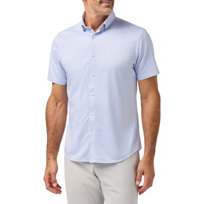 Mizzen + Main Mizzen+main Halyard Short Sleeve Performance Button-up Shirt In Blue