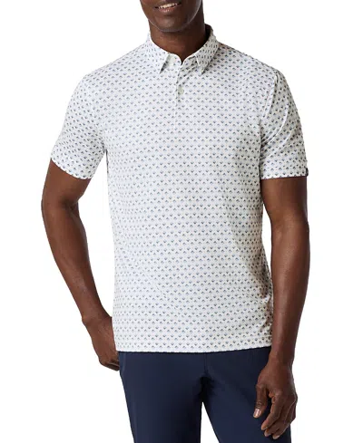 Mizzen + Main Mizzen+main Halyard Short Sleeve Polo Provence Layered Diamond In White