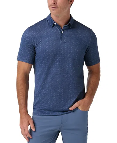Mizzen + Main Mizzen+main Halyard Short Sleeve Polo Shirt In Blue