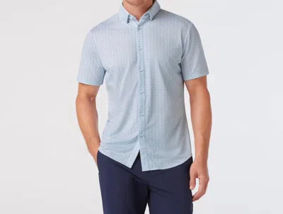 Mizzen + Main Halyard Short Sleeve Shirt In Light Blue Trellus