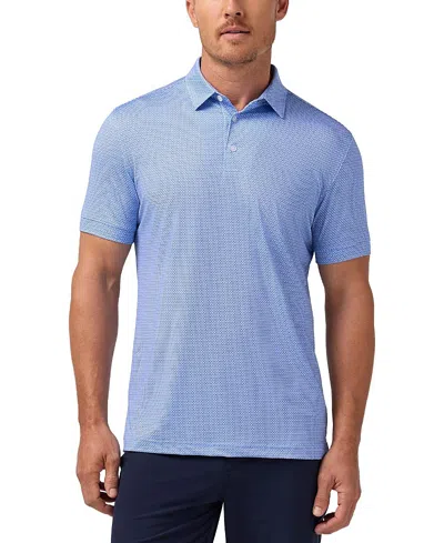 Mizzen + Main Mizzen+main Halyard Short Sleeve Trim Fit Polo Shirt In Blue
