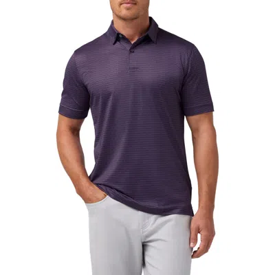 Mizzen + Main Mizzen+main Halyard Trim Fit Performance Polo In Blue