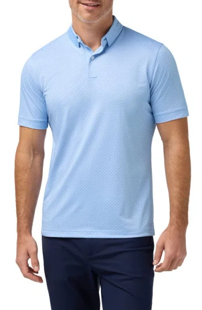 Mizzen + Main Mizzen+main Halyard Trim Fit Performance Polo In Blue