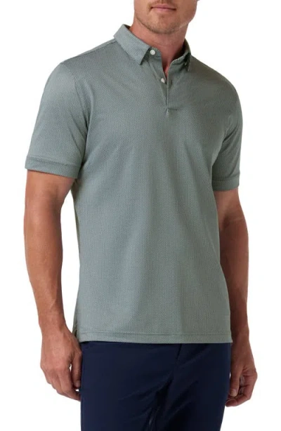Mizzen + Main Mizzen+main Halyard Trim Fit Performance Polo In Green