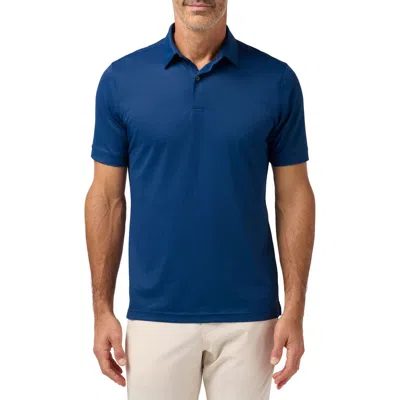 Mizzen + Main Mizzen+main Halyard Trim Fit Performance Polo In Blue
