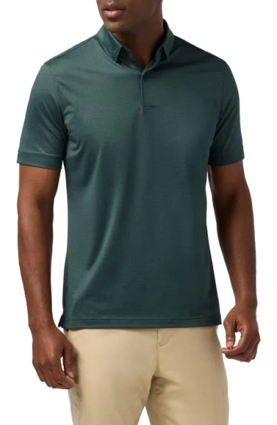 Mizzen + Main Mizzen+main Haylard Trim Fit Pine Block Dot Polo In Green