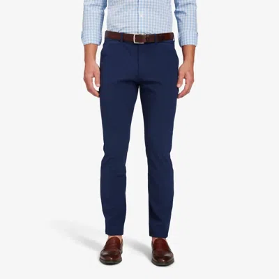Mizzen + Main Helmsman Chino Pant - 32" In Navy Solid In Blue