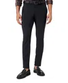 Mizzen + Main Helmsman Slim Fit Stretch Flat Front Golf Pants In Black Solid