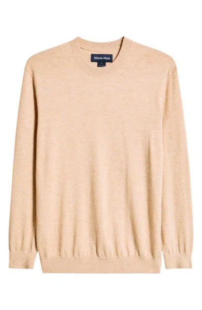 Mizzen + Main Mizzen+main Heritage Crewneck Sweater In Brown