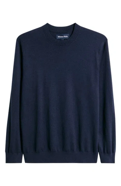 Mizzen + Main Mizzen+main Heritage Crewneck Sweater In Blue