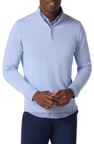 Mizzen + Main Mizzen+main Heritage Quarter Zip Sweater In Blue