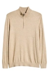 Mizzen + Main Mizzen+main Heritage Quarter Zip Sweater In Brown